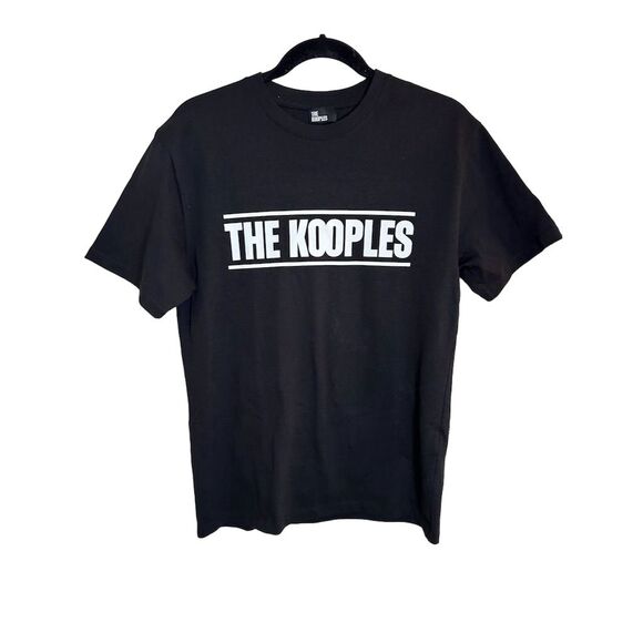 The Kooples Women’s Black Logo Graphic Print T-Shirt Size S - Picture 3 of 15